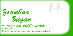 zsombor bugan business card